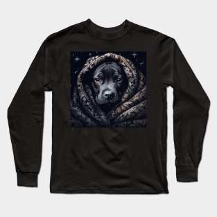 Black Staffy Long Sleeve T-Shirt